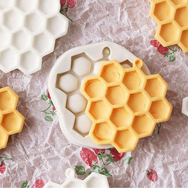 Bee Comb Silicone Mould Cake Decorating Topper Chocolate Baking Mat Border Mold