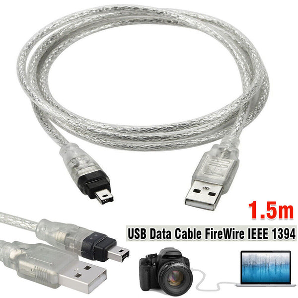 USB Data Cable FireWire IEEE 1394 for Mini DV MiniDV HDV Camcorder to Edit PC AU