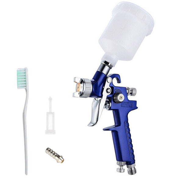 Spray Gun HVLP Gravity Feed Paint Air Sprayer Automotive Car Kit Tool Nozzle Set