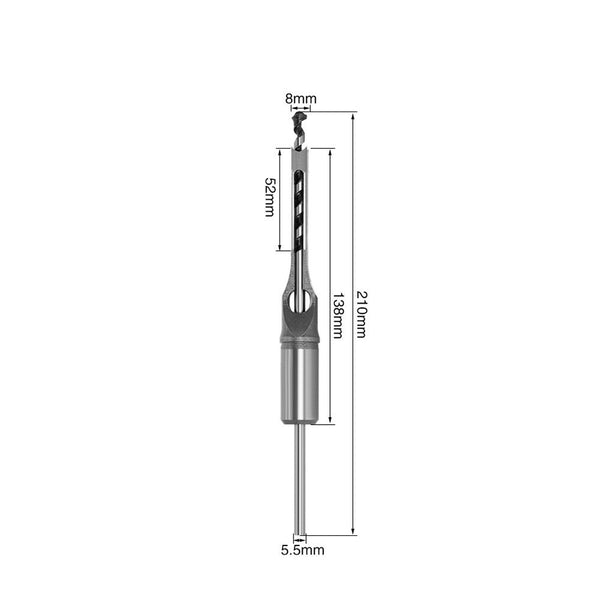 6.4/8/10/12.7mm HSS Square Hole Drill Bit Mortising Chisels Woodworking Tool