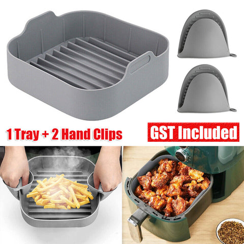 Silicone Pot Baking Tray Mat Oven Nonstick Reusable Air Fryer Accessories Basket