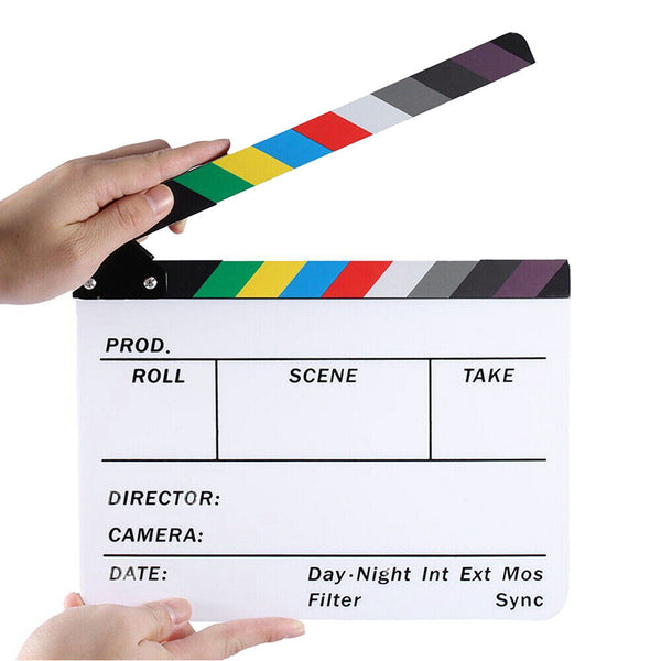 Clapperboard Clapper Board TV Movie Slate Colorful Clapboard Clapper Board Film