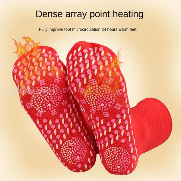 Self Heating Tourmaline Magnetic Therapy Health Socks Foot Massage Warmth Sock