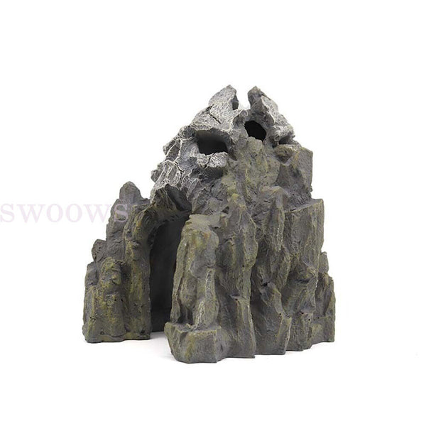 Aquarium Skull Mountain Cave Rockery Ornament Fish Tank Landscape Stone