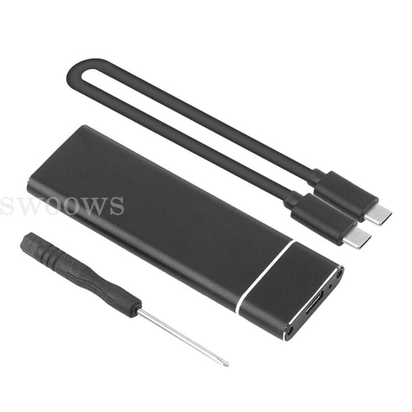 Aluminium M.2 NVMe SSD SATA TO USB 3.1 External Enclosure Storage Case Adapter