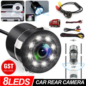 Car Rear View Reverse Parking 8LED Waterproof HD Camera Night Vision Cam AU