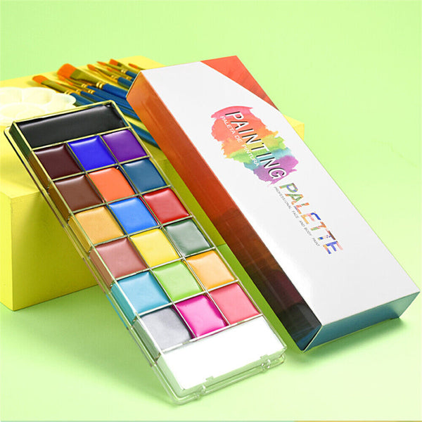 20 Colours Professional Face Painting Kit for Kids Adults Face Body Paint Set