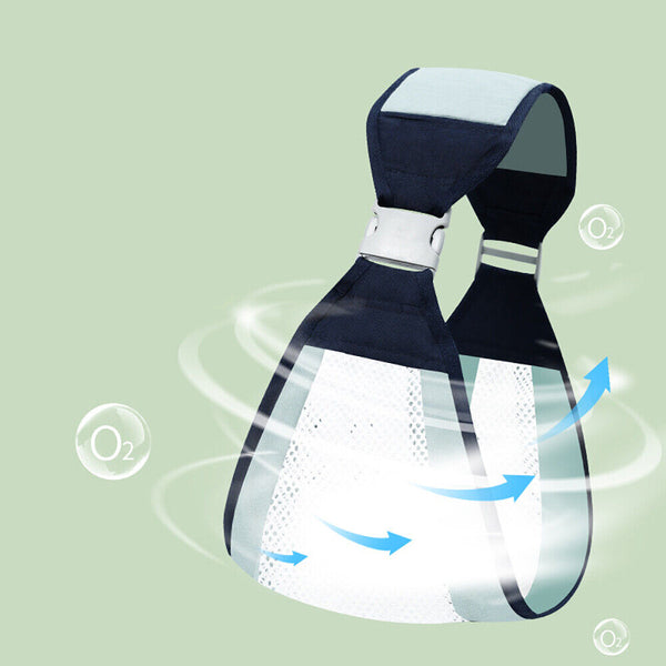 Lightweight Baby Carriers, Breathable Sling Newborn Ergonomic Backpack Cotton AU