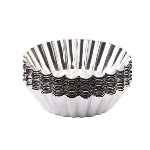 20PCS Cake Cups Circular Tins Pie Egg Tart Mould Mold Plate Baking Tool Cupcake