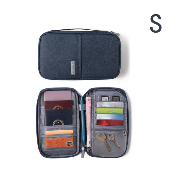 Waterproof Passport Holder Travel Document Wallet RFID Bag Family Case Organizer