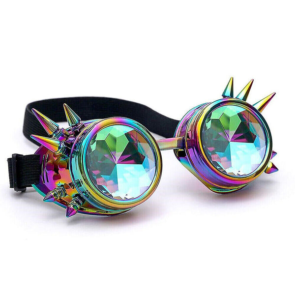 Kaleidoscope Goggles Steampunk Rave Glasses Rainbow Festival Gifts Cosplay Party