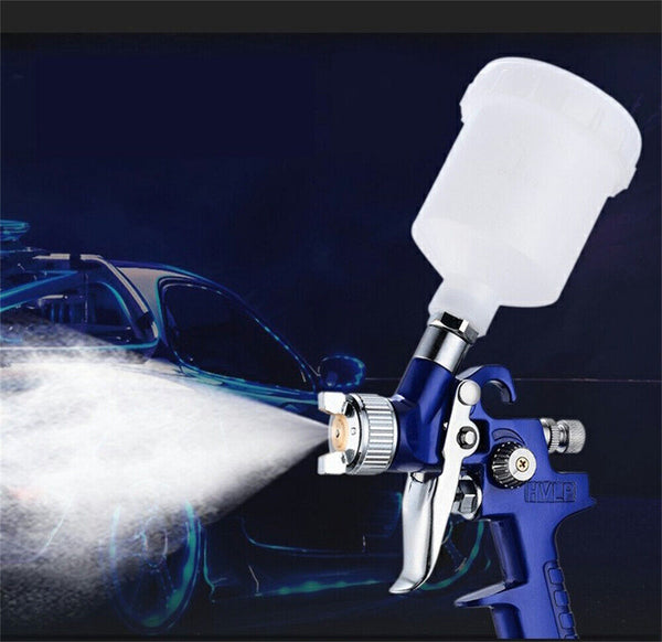 Spray Gun HVLP Gravity Feed Paint Air Sprayer Automotive Car Kit Tool Nozzle Set