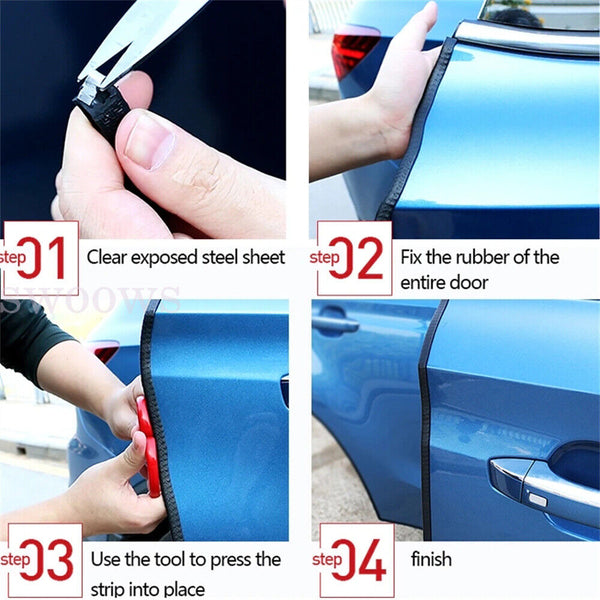 3M Car Door Edge Protector Trim Guard Molding Rubber Seal Strip Scratch