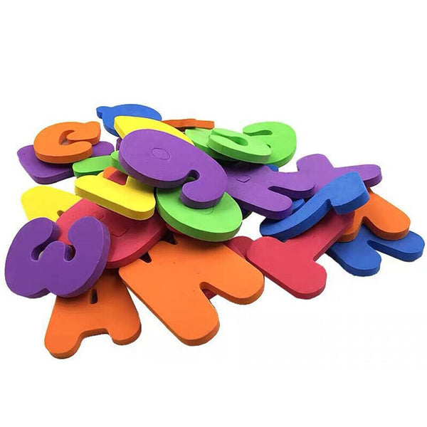 36-72x Baby Foam Letter & Numbers Water Stickers Floating Bath Shower Toy Set AU