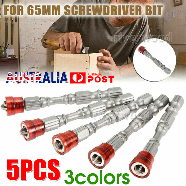 65mm PH2 Screw Driver Bit Holder Single Head Magnetic Electric Screwdriver Bits