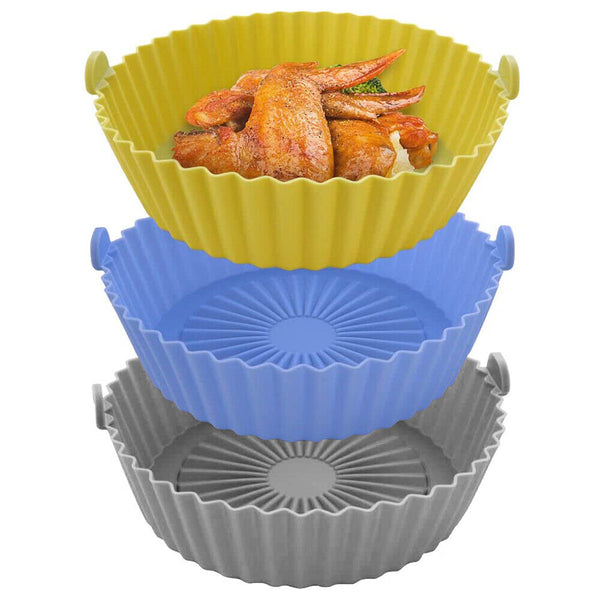 Silicone Pot For AirFryer Air Fryer Accessories Baking Basket Replacement Liners