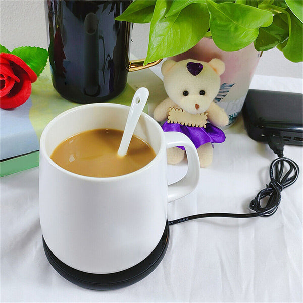 Smart USB Coffee Mug Warmer Tea Milk Cup Heater Pad Heating Plate Office Home AU