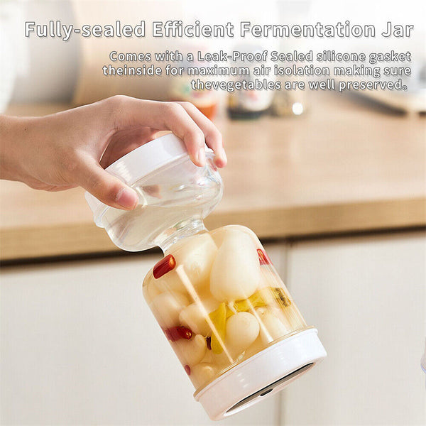 Pickle Jar Hourglass Can Dry Wet Separation Flip Airtight Food Storage Container