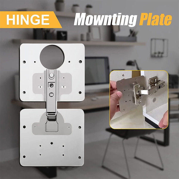 Rust Resistant Steel Furniture Cupboard Repair Mount Tool Hinge Repair Plate AU