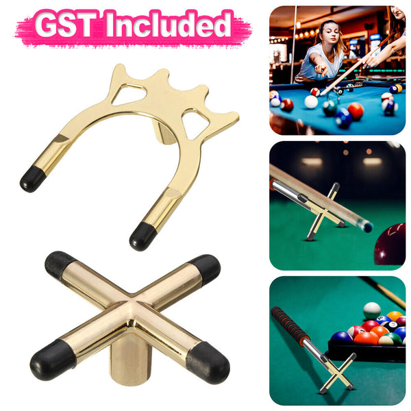 Pool Billiard Snooker Table Cue Rest Spider Cross Head Fitting Jigger Brass AU