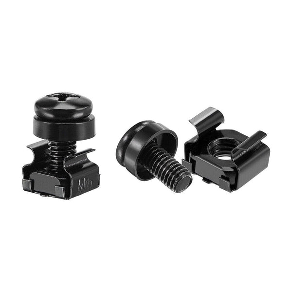 Black BULK Cage Nuts, Washers and Screws for Server Shelf Cabinets Rack Mount AU