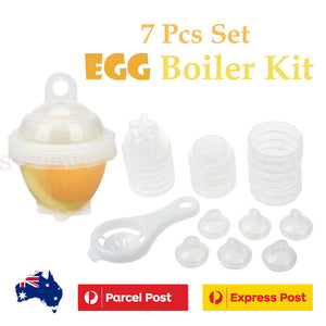 Draining Egg Boiler Set Edible Silicone Double Microwave Egg Poacher Cookware