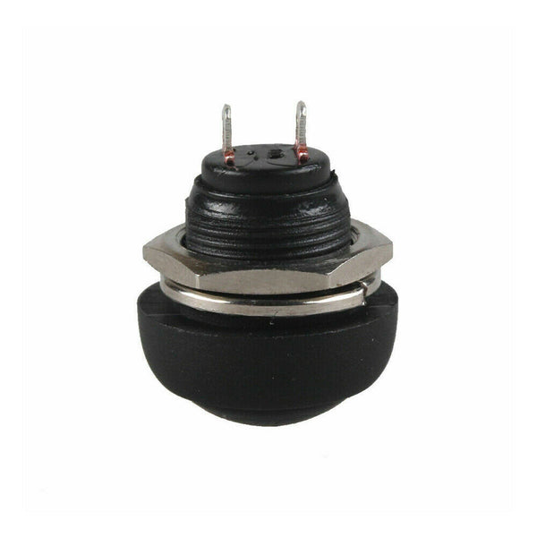 5Pcs Mini Round Switch 12mm Waterproof Momentary Push Button Black 12-24V AU