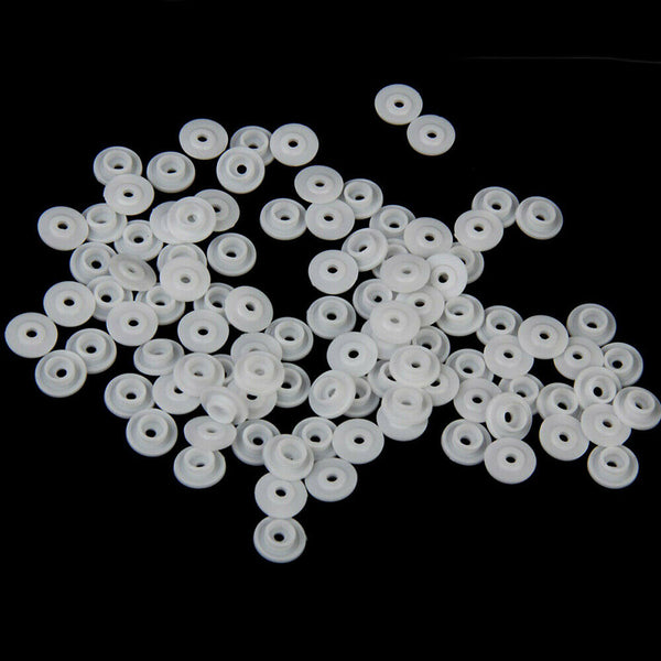 100 Set Size 20 T5 Plastic Resin Press Studs Snap Fasteners Poppers BLACK /WHITE