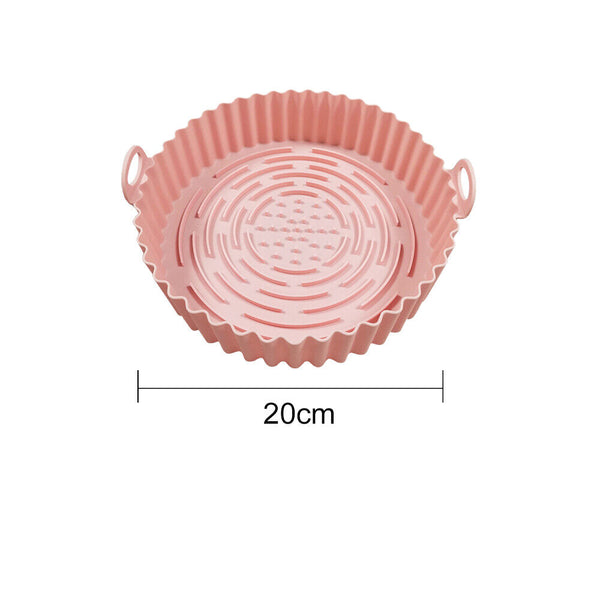 Tray Round Oven Baking Tray Reusable Liner Insert Dish for Air Fryer Basket Tray