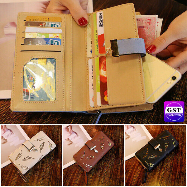 Fashion Women Wallet PU Leather Long Purse Clutch Case Credit Card Pouch Holder