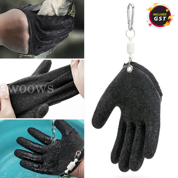 Fisherman Pro Fishing Glove With Magnet Release Catch Anti-slip Cut Resistant