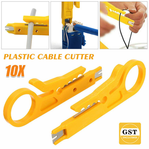 UP50 Plastic Strip Data Cable Wire Punch Down Cutter Stripper Manual Pliers Tool