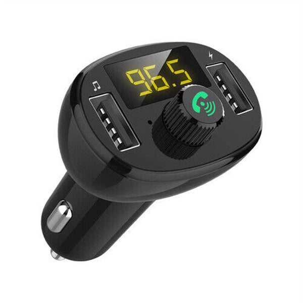 Bluetooth 5.0 Radio Car Kit Wireless FM Transmitter Dual USB Charger MP3 Player