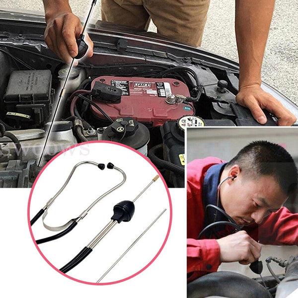 Dual Tube Diagnostic Tool Car Engine Sound Mechanic's Stethoscope Automotive