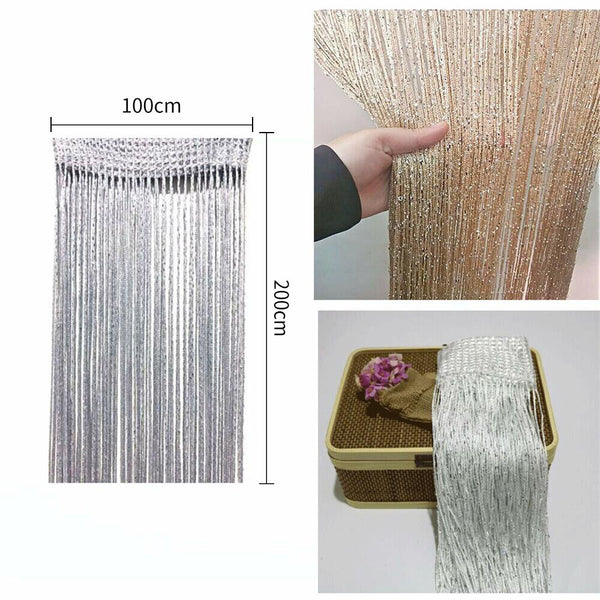 Tassel Decoration Fly Screen Panel Room Door Curtain Divider Window Bead String