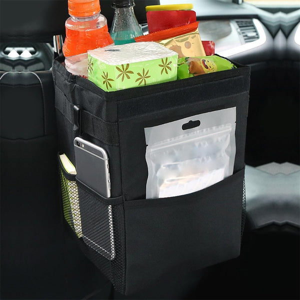 Waterproof Car Bin Storage Dustbin Travel Rubbish Waste Basket Box Bag Organizer