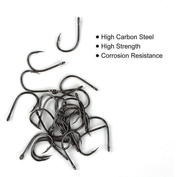 100-600x Octopus Beak Suicide Fishing Hooks Chemically Sharpened Tackle 3-12#