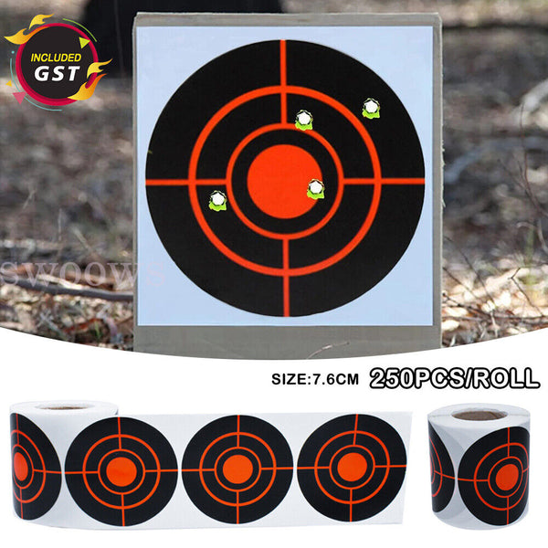 250X/Roll Shooting Target Self Adhesive Target Sticker Targets Splatter Reactive