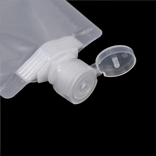 5-20PCS Travel Packing Bottle Portable Make Up Lotion Liquid Shampoo Empty Bag