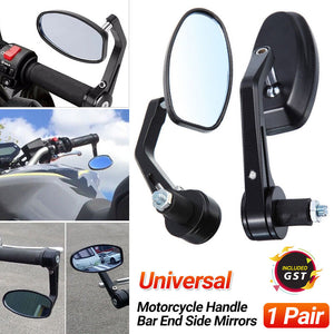 Yamaha MT-07 MT-09 FZ07 FZ09 Motorcycle Handle Bar End Side Mirrors 7/8'' AU