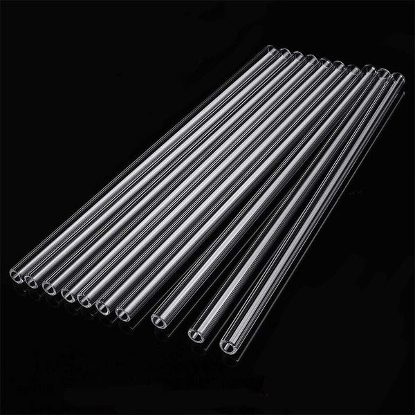 10/20 Pcs 10mm 1.5mm Thick Wall Borosilicate Glass Tube Pyrex Blowing Lab Tubing