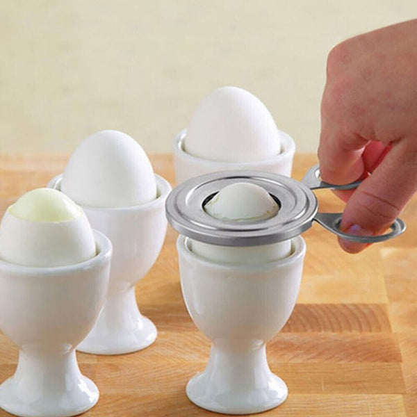 Stainless Steel Boiled Egg Topper Shell Cutter Scissors Eggshell Opener