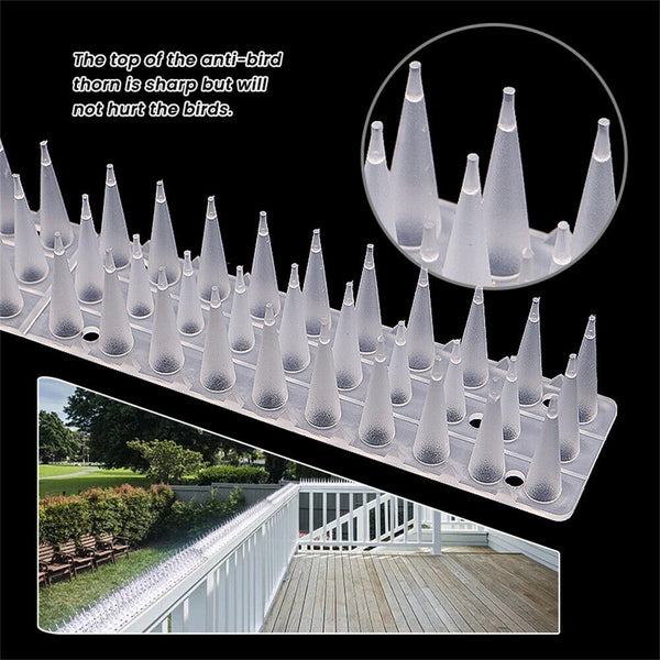 Bird Spikes Deterrent Anti Cat Human Possum Spiked Fence Mouse Pest Control