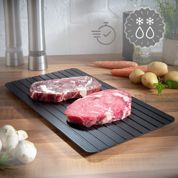 Magic Plate Defrosting Tray Fast Thawing Frozen Meat Defrost Kitchen Food Mat AU