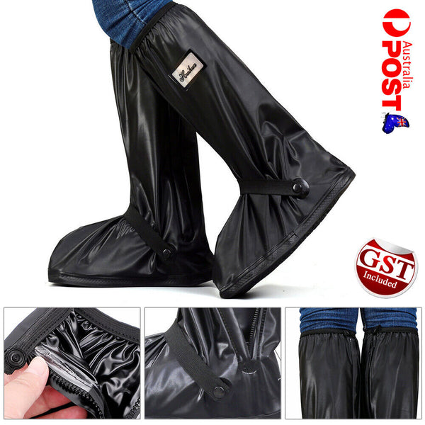 Waterproof Boot Gear Reusable Overshoe Rain Shoe Covers Anti-slip Shoe Cover AU