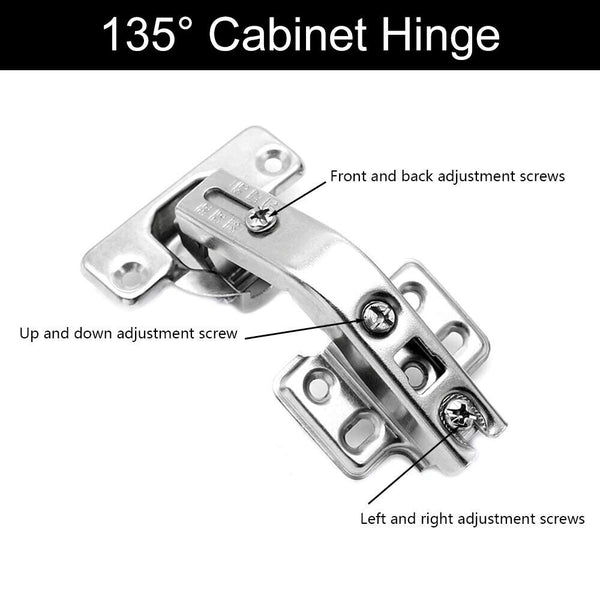 2-6 Pcs Kitchen Cabinet Hinges Cabinet Wardrobe Degree Angle Folding Door Hinges