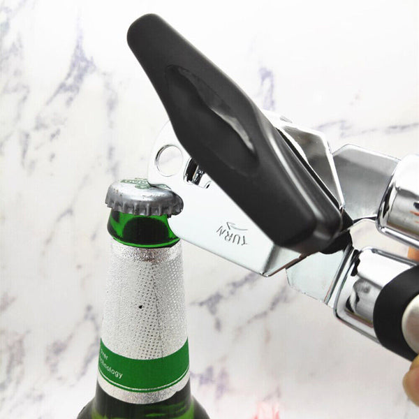 1-3x Can & Bottle Opener Classic Stainless Steel Manual Heavy Duty Can Opener