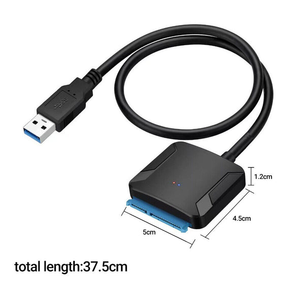 USB 3.0 to 2.5"/3.5" SATA Hard Drive Adapter Cable/UASP to USB3.0 Converter AU