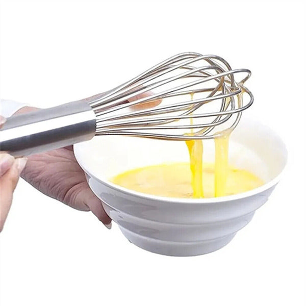 Large Stainless Steel Whisk Egg Beater Gravy Sauce Mix Mixer Kitchen Whisker