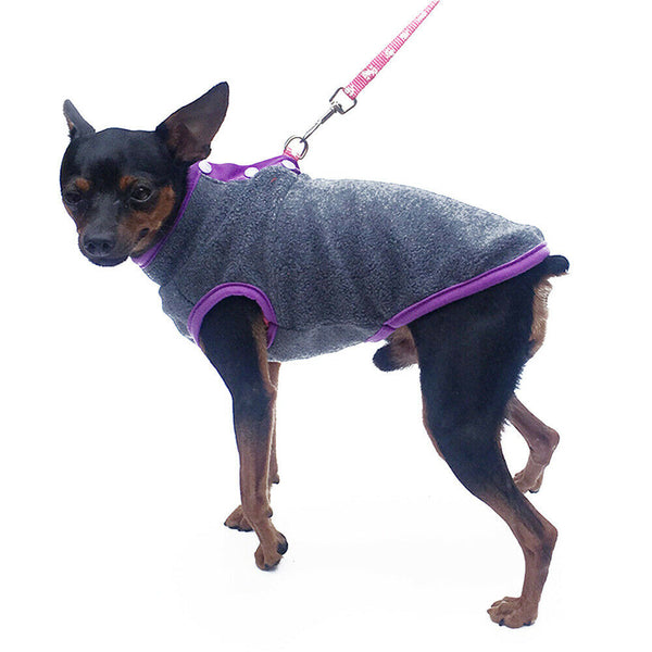 XS-XL Pet Dog Puppy Winter Warm Fleece Jumper Vest Coat Jacket Apparel Clothes